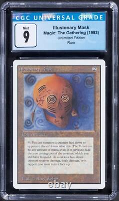 1993 Illusionary Mask Magic The Gathering MTG Unlimited Edition Rare CGC Mint 9