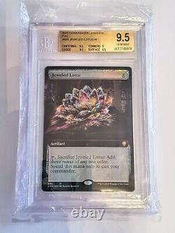 1st Jeweled Lotus Bgs 9.5 Gem Mint! Psa 10 Extended Art Foil Mtg Magic Rare