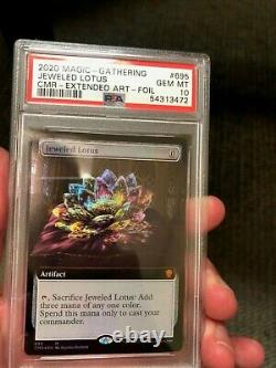 1st Jeweled Lotus Gem Mint Ever Psa 10extended Art Foil Mtg Magic Bgs 1/1