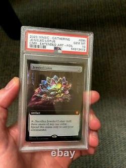 1st Jeweled Lotus Gem Mint Ever Psa 10extended Art Foil Mtg Magic Bgs 1/1