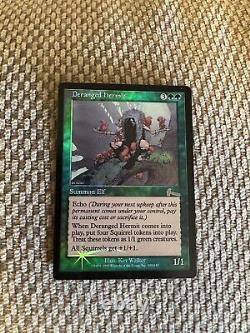 1x Deranged Hermit Foil Lightly Played, English Urza's Legacy MTG Magic