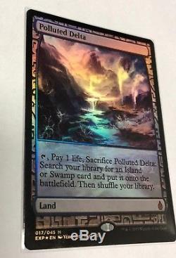 1x Foil Polluted Delta MTG Expedition Fetch Land LP/NM