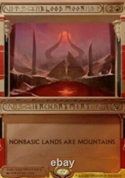 1x MTG Amonkhet Invocations Blood Moon Foil, Moderate Play, English