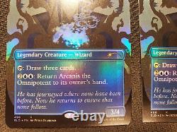 1x MTG Arcanis the Omnipotent FOIL Factory Miscut MISPRINT Secret Lair