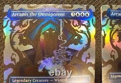 1x MTG Arcanis the Omnipotent FOIL Factory Miscut MISPRINT Secret Lair