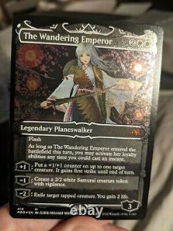 1x The Wandering Emperor Showcase Etched Foil NM Kamigawa Neon Dynasty X1