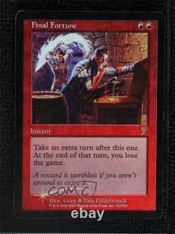 2001 Magic The Gathering Core Set 7th Edition Foil Final Fortune #182 1ds0