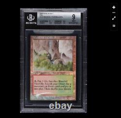 2002 Magic The Gathering Mtg Onslaught Foil Wooded Foothills Bgs 9 Mint
