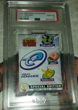 2002 Nintendo Pokemon E3 e-Reader Foil Pack PSA 10 Gem Mint