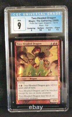 2008 Magic The Gathering From the Vault Dragons #15 Two Headed Dragon Foil CGC 9