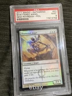 2011 Magic The Gathering Mtg New Phyrexia Foil Shattered Angel #23 Psa 9 Pop 1/1