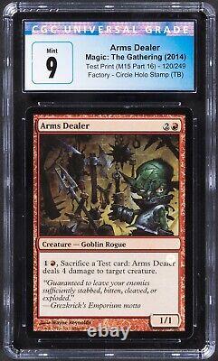 2014 Magic The Gathering M15 Test Print Arms Dealer Circle Holo Stamp CGC 9