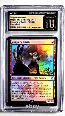 2015 Magic the Gathering Dragons Tarkir Foil Zurgo Bellstriker CSG 10 Pristine