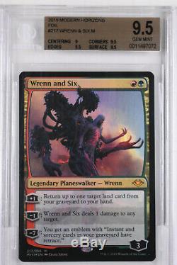 2019 MTG Modern Horizons Wrenn and Six FOIL BGS 9.5 Gem Mint Pop 1