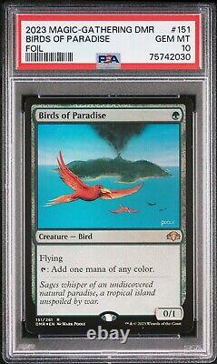 2023 Magic The Gathering DMR Birds Of Paradise Foil #151 PSA 10