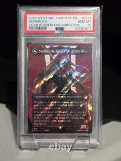 2025 MTG Final Fantasy EN Sephiroth Char Borderless- Surge Foil PSA 10