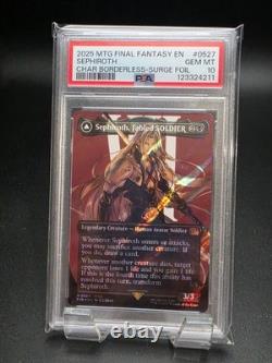 2025 MTG Final Fantasy EN Sephiroth Char Borderless- Surge Foil PSA 10