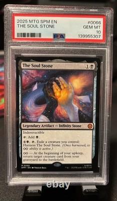 2025 Magic The Gathering Marvel's Spider-man Foil #0066 The Soul Stone Psa 10
