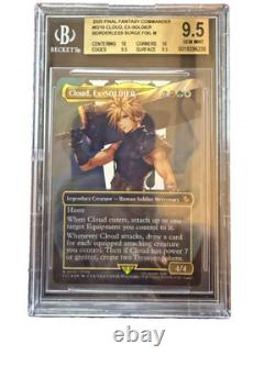 2025 Mtgfinal Fantasy Borderless Surge Foil #0210 Cloud, Ex Soldier Bgs 9.5