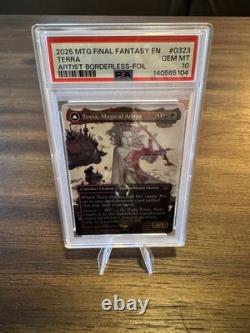 2025 Terra, Magical Adept (Borderless) Final Fantasy MTG FOIL 0323 PSA 10