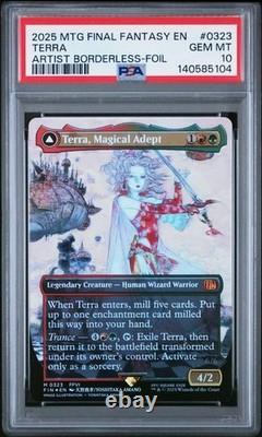 2025 Terra, Magical Adept (Borderless) Final Fantasy MTG FOIL 0323 PSA 10