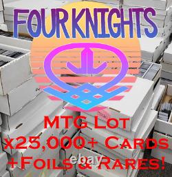 25,000+ MTG Magic Card Lot Collection Bulk with Foils Rares Magic The Gathering