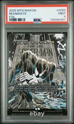 25 Magic The Gathering Marvels SpiderMan Source Material Reanimate Foil PSA