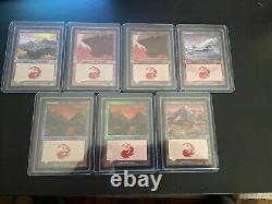 27 Foil Lands MTG Assorted Near Mint (NM) & Lightly Played (LP)- Lot