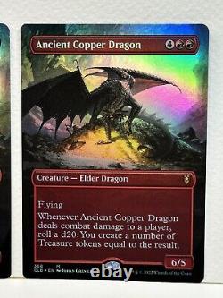 2x MTG Ancient Copper Dragon Borderless Foil #368 NMT PACK FRESH