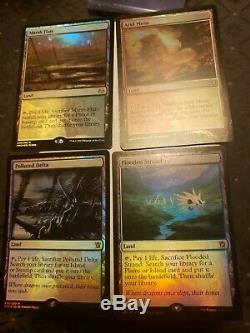 4 Foil Fetch Lands Polluted Delta, Flooded Strand Arid Mesa Marsh Flats NM 1 MP