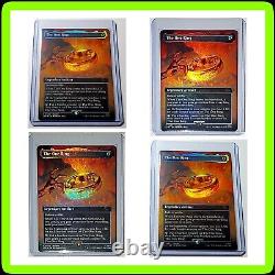 4 MTG The One Ring LOTR Tales Of Middle Earth 451 BORDERLESS MYTHIC FOIL? NM