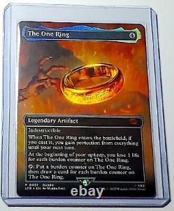 4 MTG The One Ring LOTR Tales Of Middle Earth 451 BORDERLESS MYTHIC FOIL? NM