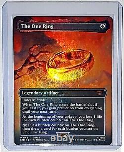 4 MTG The One Ring LOTR Tales Of Middle Earth 451 BORDERLESS MYTHIC FOIL? NM