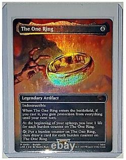 4 MTG The One Ring LOTR Tales Of Middle Earth 451 BORDERLESS MYTHIC FOIL? NM
