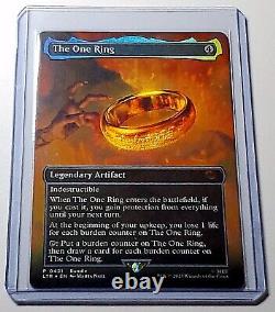 4 MTG The One Ring LOTR Tales Of Middle Earth 451 BORDERLESS MYTHIC FOIL? NM