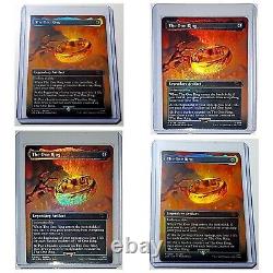 4 MTG The One Ring LOTR Tales Of Middle Earth 451 BORDERLESS MYTHIC FOIL? NM