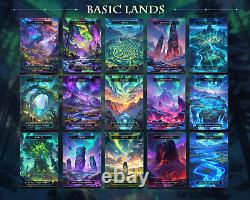 50 Basic Reart Lands. For Magic The Gathering (MTG) for use in EDH