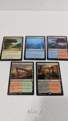 693 MTG Land Lot, Mythics, Rares, Common, Uncommon, Foil, Basic, Non-Basic, M/NM
