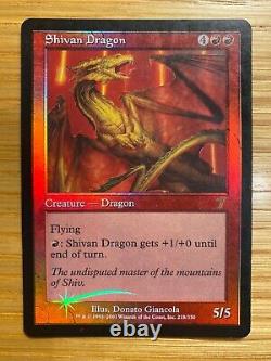 7th Edition Foil Shivan Dragon Magic the Gathering MTG