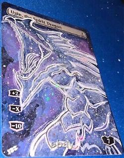 ALTERED Foil 1X Ugin, the Spirit Dragon magic the gathering hand painted DRAGON