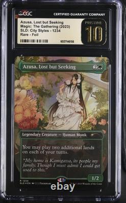 AZUSA, LOST BUT SEEKING Secret Lair Foil City Styles CGC 10 Pristine MTG Nos