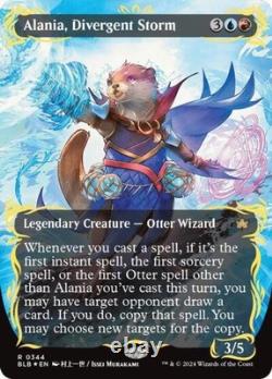 Alania, Divergent Storm (Borderless) (Raised Foil) -Foil Near Mint MTG