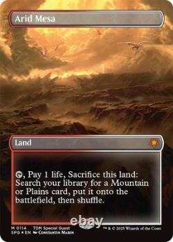 Arid Mesa- Tarkir Dragonstorm Borderless Dragonscale Foil (SPG 114) MTG
