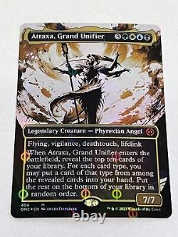 Atraxa, Grand Unifier (Showcase) Step-and-Compleat Foil MTG