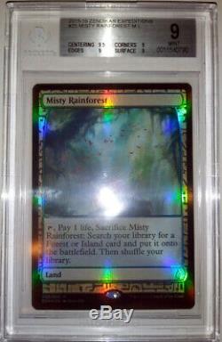 BGS MINT Foil Misty Rainforest MTG Zendikar Expedition