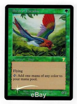 BIRDS OF PARADISE 7th EDITION FOIL MTG NM/M (PLEASE LOOK AT PICTURE)