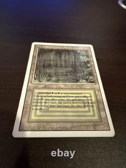 Bayou Revised Rare Dual Land MP Mtg Vintage Magic The Gathering Vertical Flaw