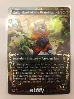 Bello, Bard of the Brambles (Borderless) (Raised Foil) Commander Bloomburrow