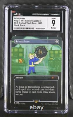 Blank Back Error Trinisphere Magic The Gathering MTG Fallout Misprint UB