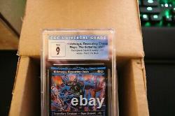 CGC 9 MINT NEON BLUE INK KAMIGAWA NEON DYNASTY Hidetsugu Devouring Chaos NEO MTG